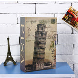 Decorative Hardcover Lockable Book Safe - Pisa