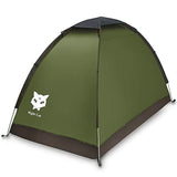 Night Cat Backpacking Tent for One 1 to 2 Persons Lightweight Waterproof Camping Hiking Tent for Adults Kids Scouts Easy Setup Single Layer 2.2x1.2m