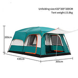 10 Person Camping Tent | Insulated Family Cabin Shelter with Waterproof Fabric, Mesh and Room Divider