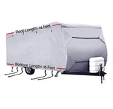 14-16ft Caravan Cover Campervan Covers RV Covers UV Waterproof w/ Storage Bag Portable Easy Storage Weisshorn