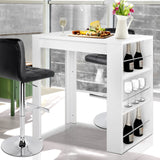 Artiss 3 Level Storage Bar Table Home Office Study Desk Computer Table - White