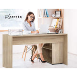 Artiss Home Office Study Desk Workstation Bookcase Storage Computer Table