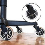 5x Office Chair Caster Wheels Set Heavy Duty & Safe for All Floors w/Universal Fit