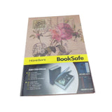 Decorative Hardcover Lockable Book Safe - Flowers
