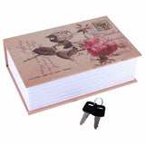 Decorative Hardcover Lockable Book Safe - Butterflies