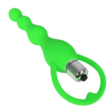 Vibrating Butt Plug Anal Beads Prostate Massager Vibrator Chain Adult Sex Toys Green