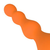 Vibrating Butt Plug Anal Beads Prostate Massager Vibrator Chain Adult Sex Toys Orange